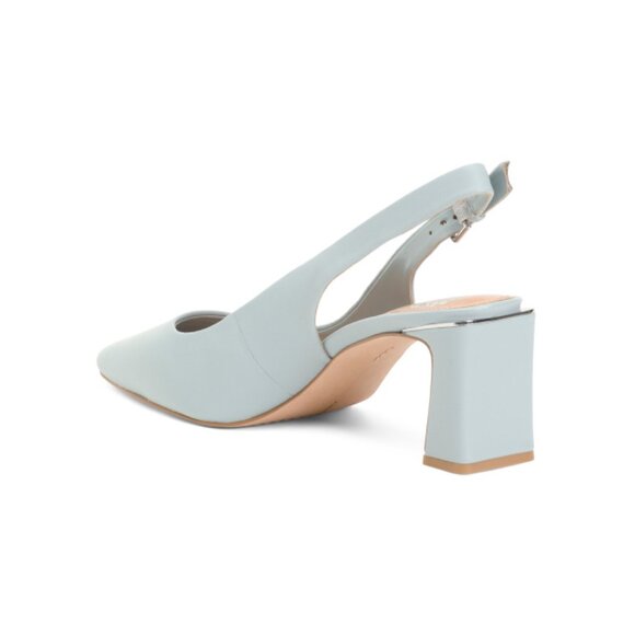 VINCE CAMUTO Blue Leather Hamden Slingback Heels - Picture 2 of 2